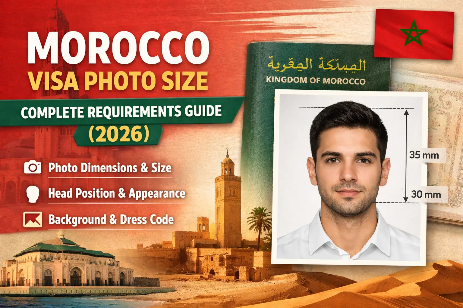Morocco Visa Photo Size - Complete Requirements Guide (2026)